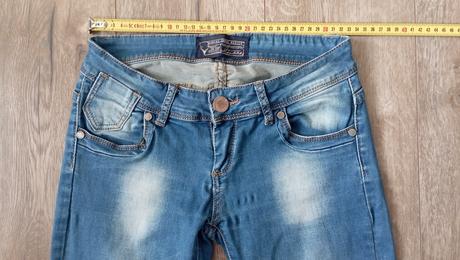 Štýlové slim rifle xxs, denim,158