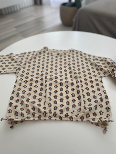 Tričko - top s dlhým rukávom, zara,128