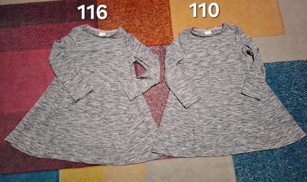 Padavé šaty 110 a 116, 110