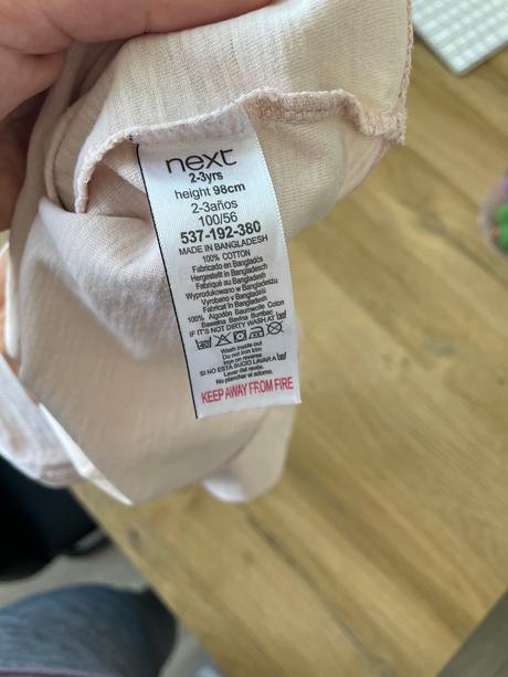 Bledo ružové tričko s jednorožcom, next,98