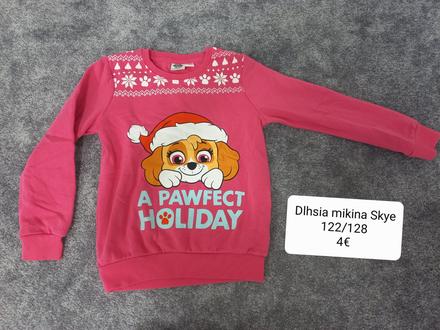 Dlhsia mikina skye, 122/128, nickelodeon,122