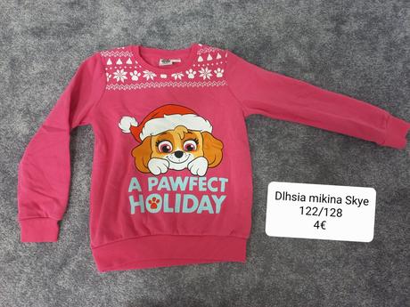 Dlhsia mikina skye, 122/128, nickelodeon,122