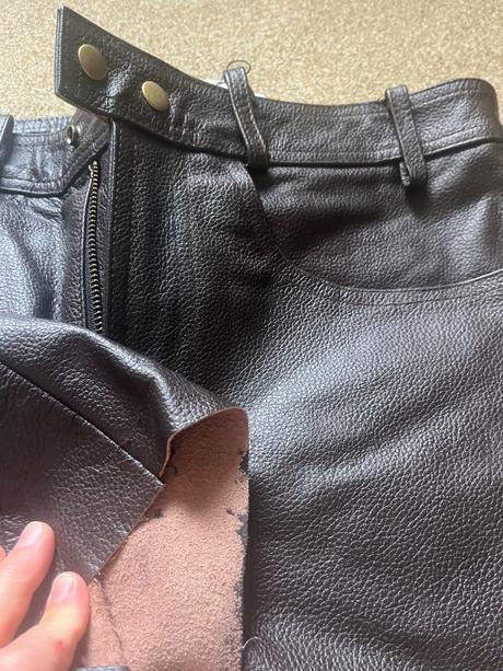 Kožene moto nohavice, l