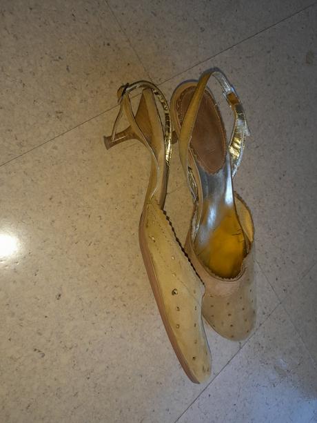 Kožené slingback sandále, 41