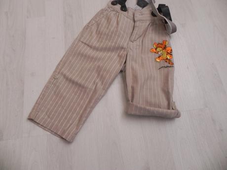 Letne nohavice, roll-up, h&m,86