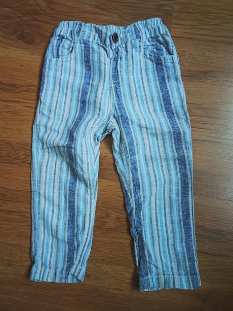 Letné nohavice s ľanom, 80