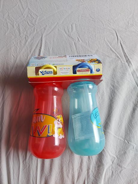 Paw patrol flasky so slamkou,