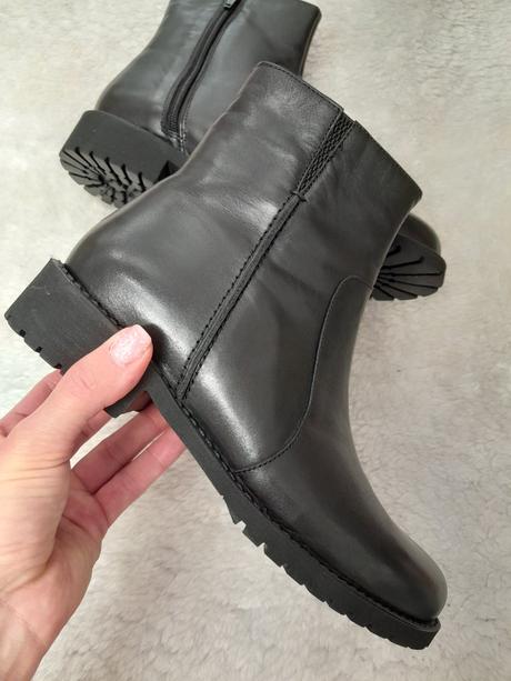 Dámske kožené čižmičky 22500501 b, 40 / 42