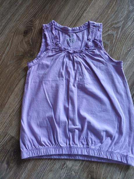 4 letné tielkové tričká, h&m,110