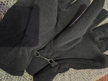 Dvojitý flis rukavice, l