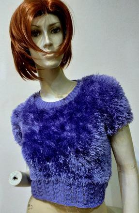 Chlpatý pulóver xs/s, s