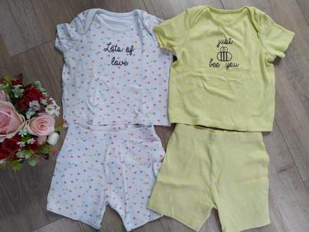 2 ks mäkké pyžamká f&f, veľ. 86, f&f,86