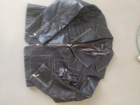 538 exlelentna kozena bunda hneda, m