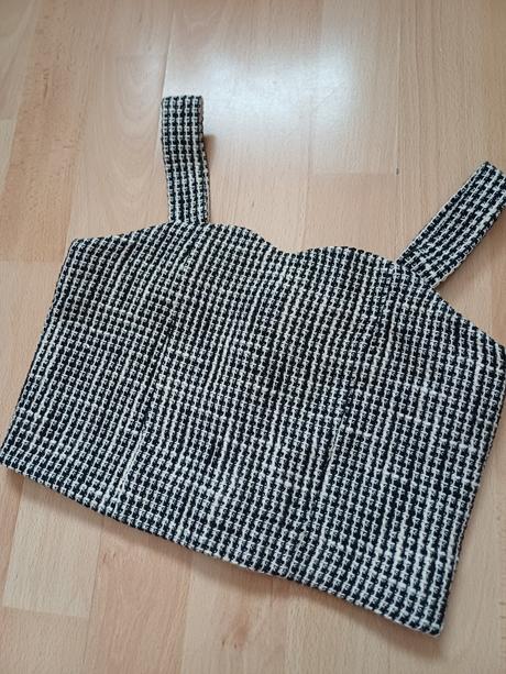 Koženkové šortky a crop top v.128, river island,128