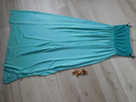 Dlhé šaty dámske  36/38v, pružné top top stav,, 36