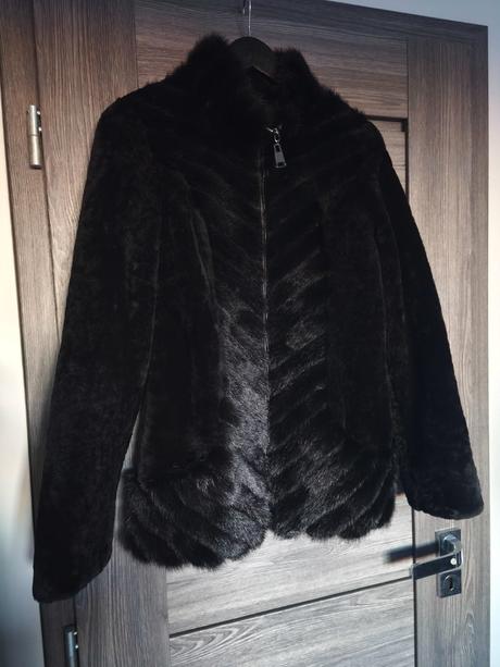 Luxusny kozusok norka + strihana ovecka, s