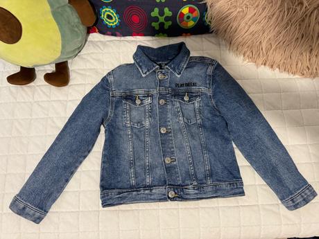 Riflová bunda footbal, h&m,116