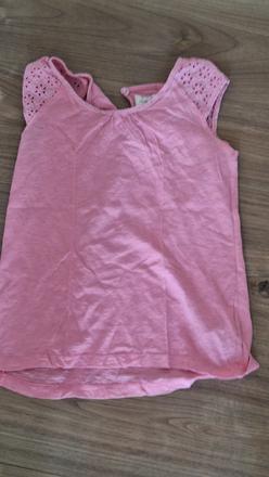 Tricko s krajkové rukavom, h&m,122