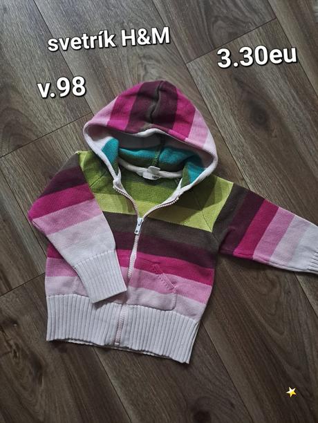 Pestrý svetrík h&m, h&m,98