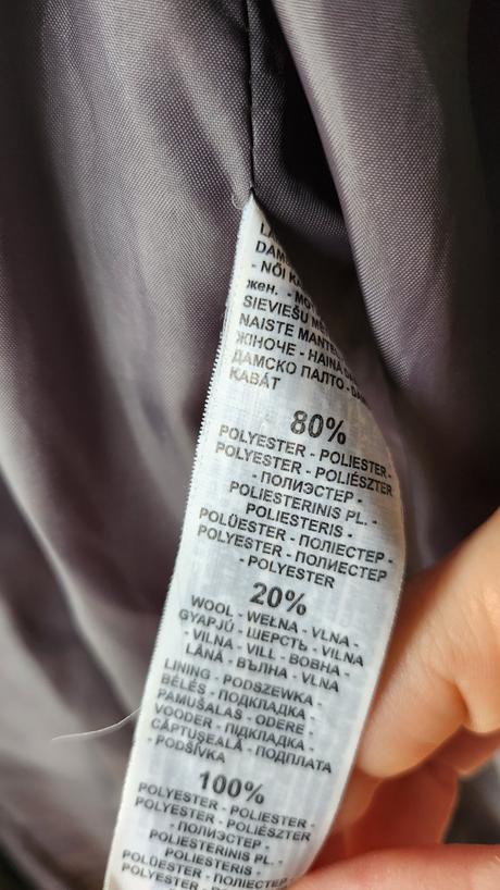 Vlneny kabat, reserved,l