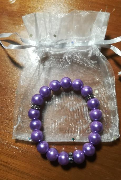 Perlový náramok + darček,