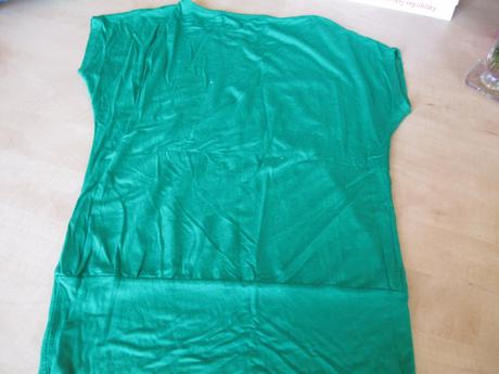 Zelené tričko s flitrami, l/xl, l