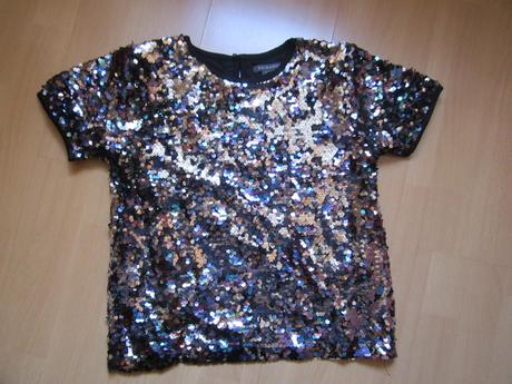 Flitrové tričko--primark--152, primark,152