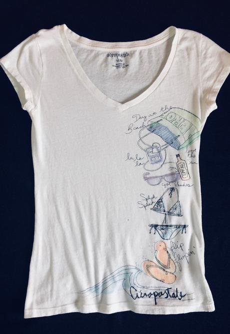 Aeropostale biele tričko vel.s-m, aeropostale,s