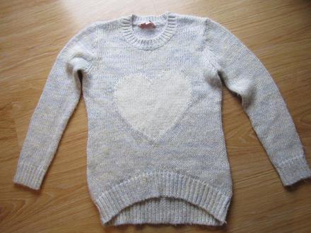 Pletený pulóver--134/140, 140