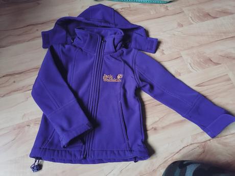Fialová softshelova bundička - 104, 104