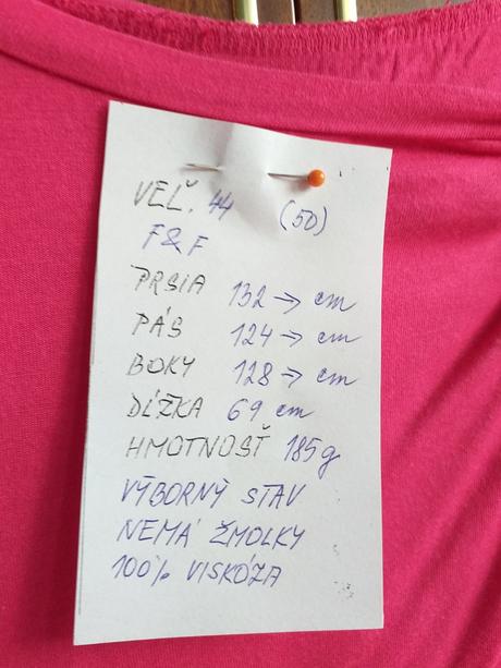 Tunika ružová, 50