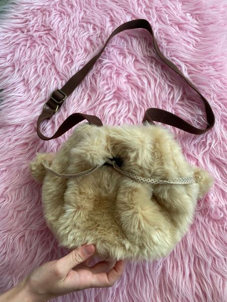 Roztomilá huňatá detká kabelka zara, zara