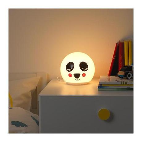 Led stolová lampa, panda ikea,