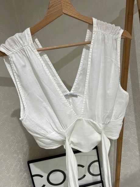 Top zara lanovy, zara,m