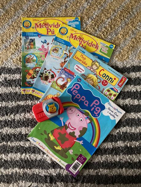 Medvídek pú, peppa pig, moje kamarátka conni, 