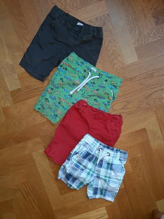 4x bavlnené šortky, 92