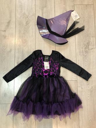 Dievčensky kostym čarodejnica 4-6 rokov,