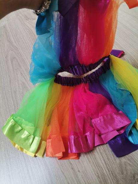 Dievčenská dúhová tylová sukňa, 98