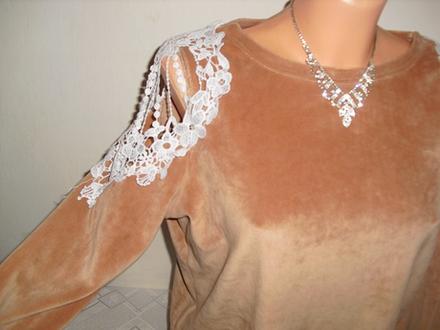 Makucky plysovy svetrik, l