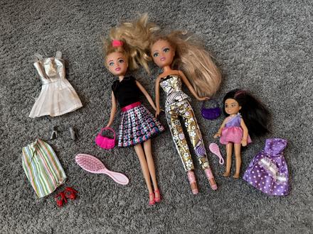 Barbie kamošky + doplnky,