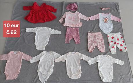 Oblečenie dievča veľkosť 56,62,68,74, 56