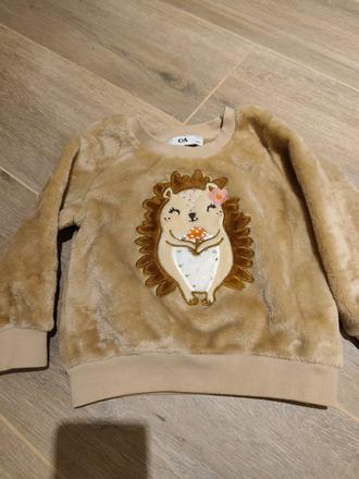 Mikina chlpatá s ježkom c&a ako nova, c&a,92