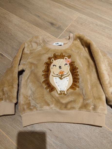 Mikina chlpatá s ježkom c&a ako nova, c&a,92