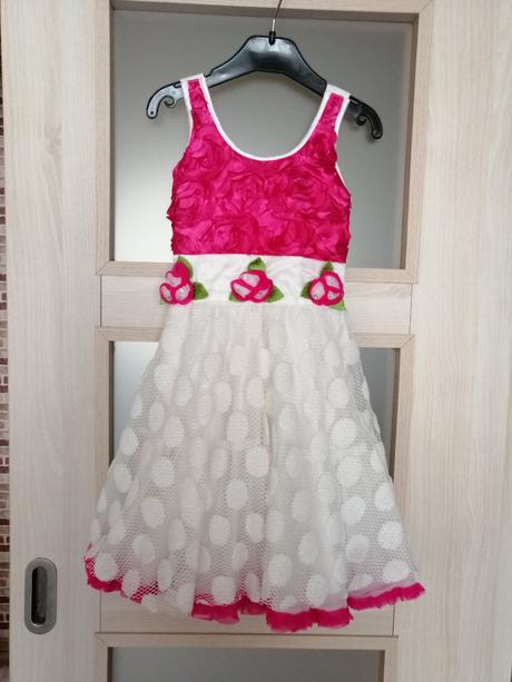 Nádherné ruzickove šatocky, 4-5 rokov, 104
