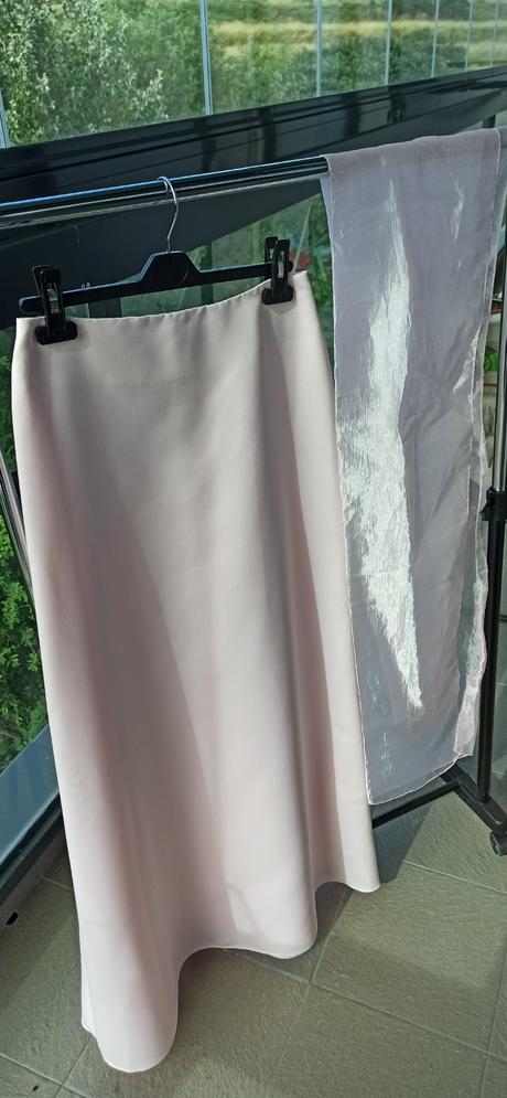 Spoločenské šaty bledoružové svadba,ples,stužková, 38