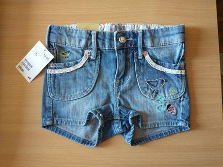 Nove riflove sortky hm, 2-3 roky, h&m,98