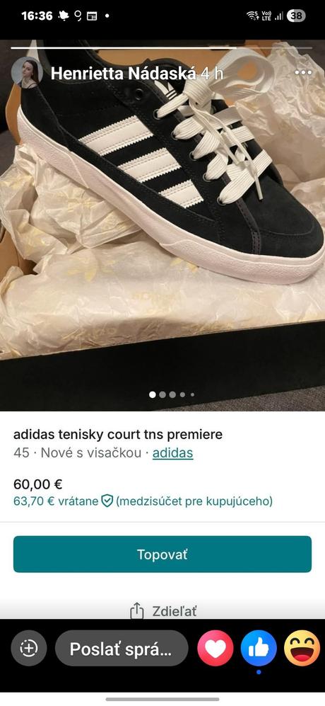 Tenisky, adidas,45