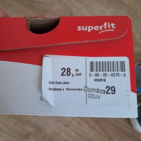 Dievčenské papučky, superfit,29