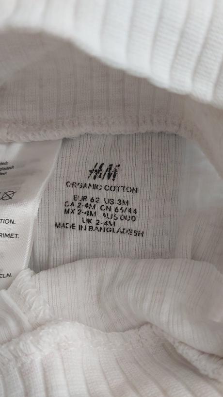Komplet biely h&m 62, h&m,62