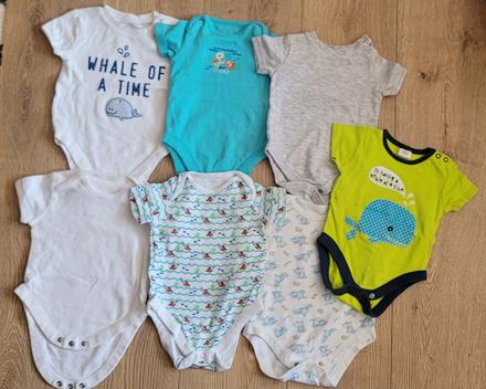 Body s krátkym rukávom 7ks, f&f,68